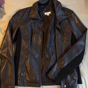 Faux Leather Jacket -Small